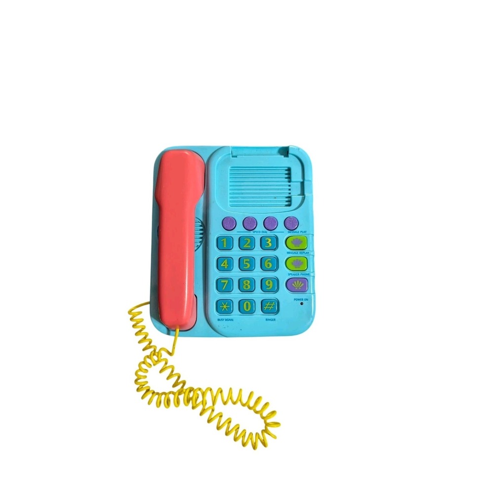 Rare Vtg 90s Disney The Little Mermaid Toy Talking Phone Answering Machine WORKS